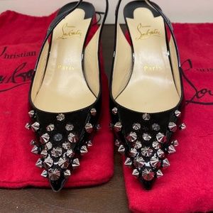 Christian Louboutin Drama Sling Patent shoes